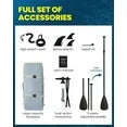 EGGORY 11ft Inflatable Stand up Paddle Board Fishing Paddle Board with Full SUP Accessories for Youth & Adults
