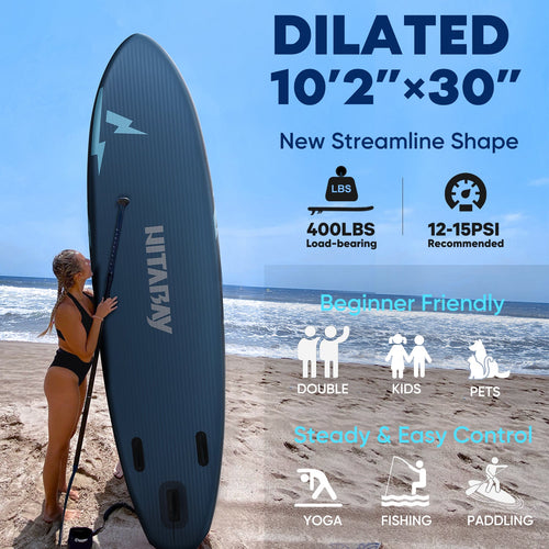 dark blue  paddle board