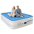 EGGORY Air Mattress,Queen Size Inflatable Air Bed with Built-in Pump,Puncture-Resistant,Portable,for Camping & Trip & Home