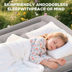 EGGORY Air Mattress,Queen Size Inflatable Air Bed with Built-in Pump,Puncture-Resistant,Portable,for Camping & Trip & Home