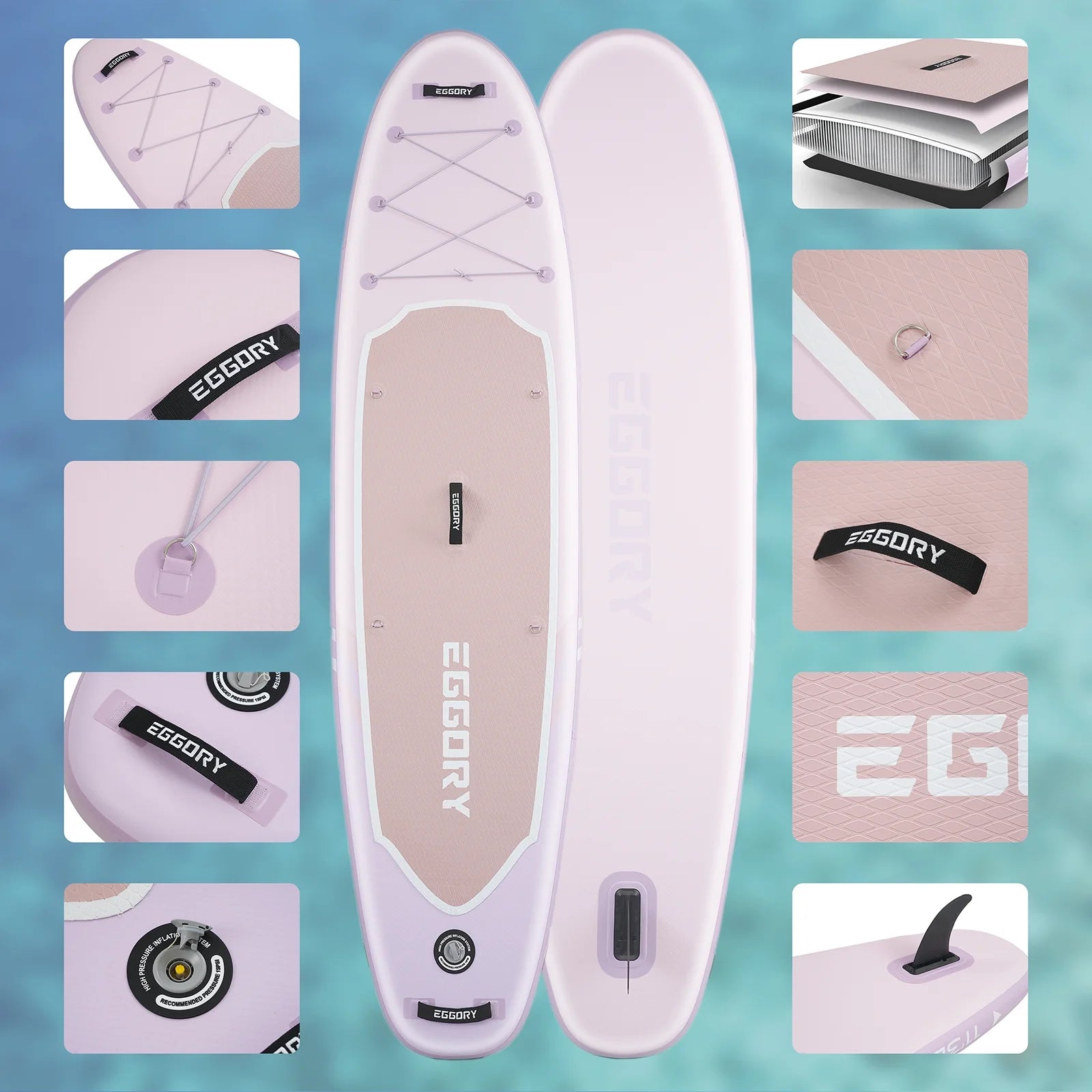 EGGORY 11ft Inflatable Paddle Board Ultra-Light Stand Up Paddle boards for all people with Premium SUP Accessories