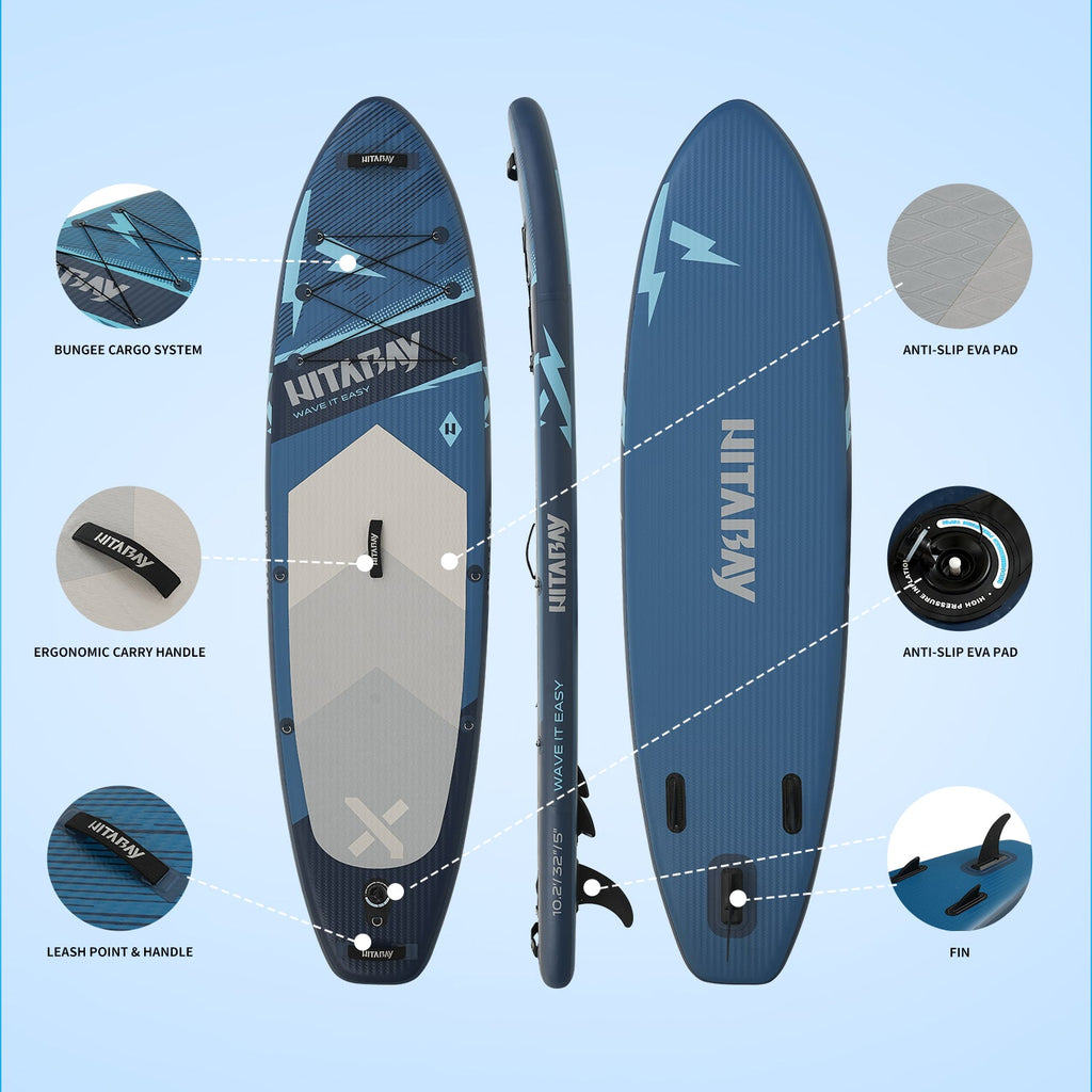 dark blue  paddle board