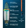 EGGORY 11ft Inflatable Stand up Paddle Board Fishing Paddle Board with Full SUP Accessories for Youth & Adults