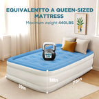 EGGORY Air Mattress, Twin Size Inflatable Air Bed with Built-in Pump,Puncture-Resistant,Portable,for Camping & Trip & Home