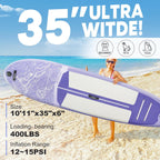 EGGORY SUP Board,Inflatable Paddle Board,Stand Up Paddle Board Set, Extra Wide SUP Board with Removable Fin, Floating Paddle, Hand Pump, Waterproof Phone Pouch,Traveling Board