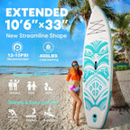 EGGORY SUP Board,Inflatable Paddle Board,Stand Up Paddle Board Set, Extra Wide SUP Board with Removable Fin, Floating Paddle, Hand Pump, Waterproof Phone Pouch,Traveling Board