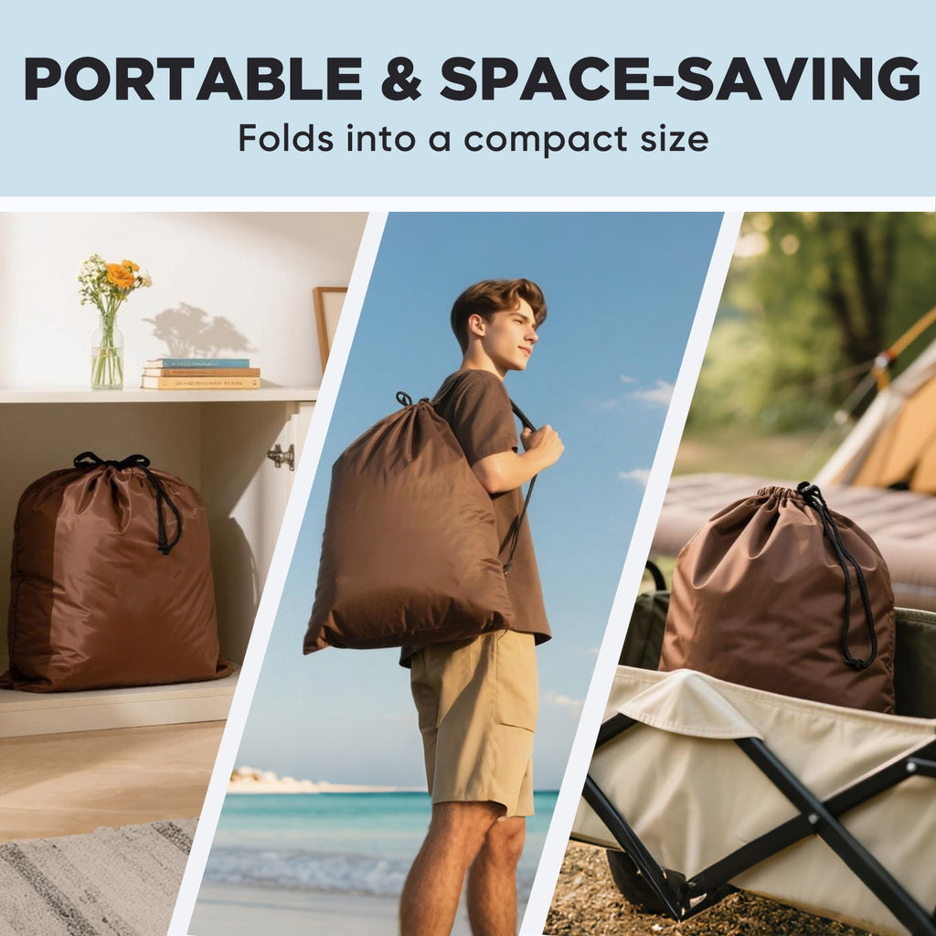 EGGORY Air Mattress,Queen Size Inflatable Air Bed with Built-in Pump,Puncture-Resistant,Portable,for Camping & Trip & Home