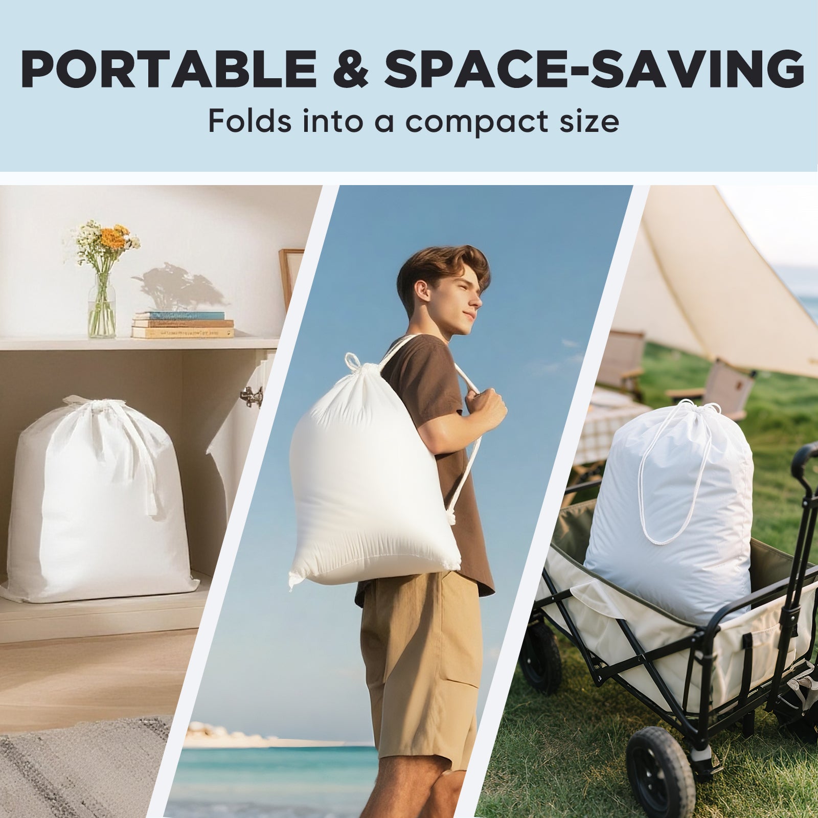 EGGORY Air Mattress, Twin Size Inflatable Air Bed with Built-in Pump,Puncture-Resistant,Portable,for Camping & Trip & Home