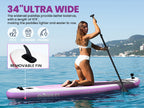Eco-Friendly Purple SUP Board,stand up paddle board 10.6ft Recyclable inflatable Paddle Board - Zero-Waste Packaging & Ultra-Light Design for Travel & Yoga