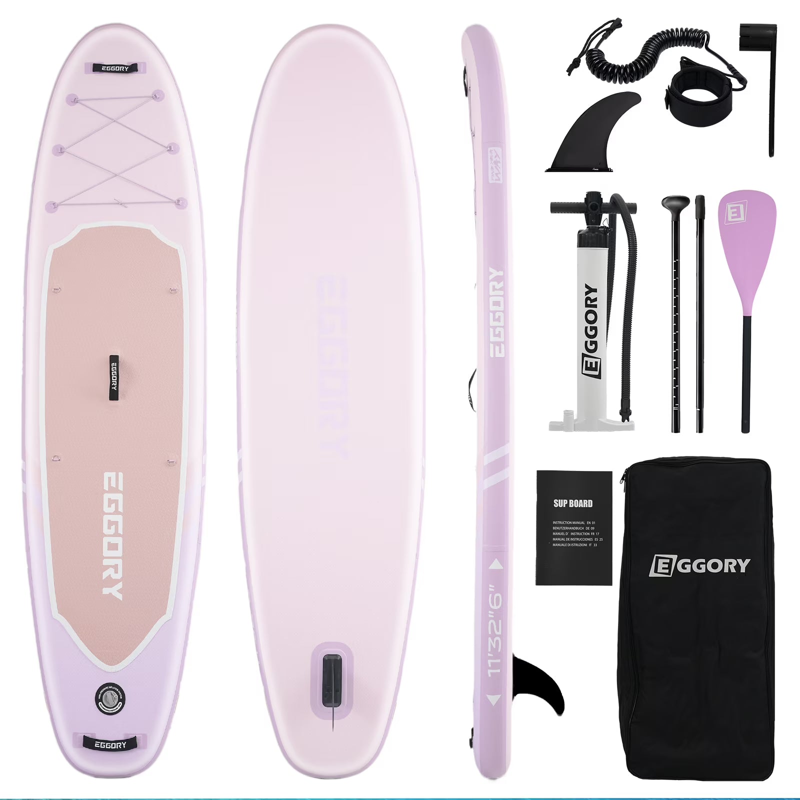 EGGORY 11ft Inflatable Paddle Board Ultra-Light Stand Up Paddle boards for all people with Premium SUP Accessories
