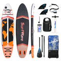 Pro Inflatable SUP Board, orange stand up paddle board 11ft All-Around inflatable stand up Paddle Board - Military-Grade for Surfing & Expedition, Includes Carbon Paddle & Pro Pump