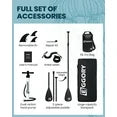 EGGORY 11 ft Inflatable Paddle Boards Stand Up Paddle Board with Full SUP Accessories
